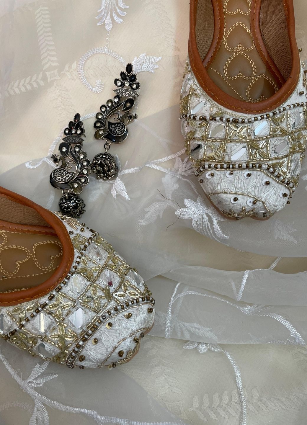 Desi Colour Women Indian Ethnic Footwear-Heavy Emb -1 - Distacart