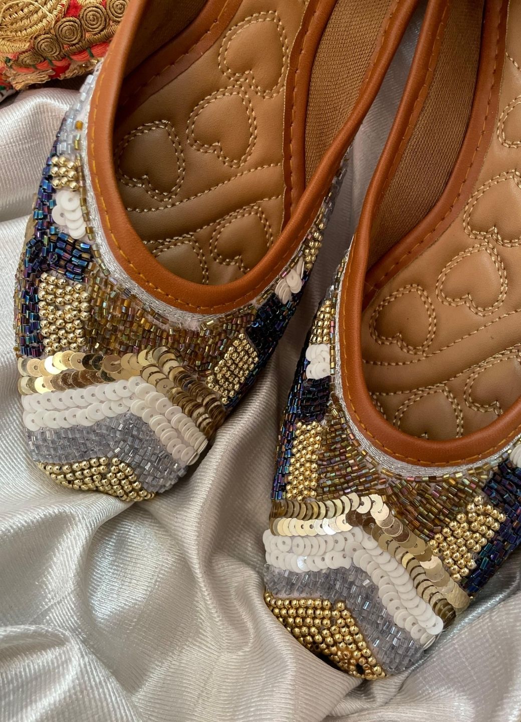 Desi Colour Women Indian Ethnic Footwear-Heavy Emb -17 - Distacart