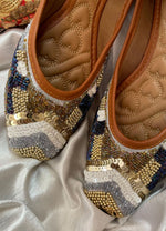 Thumbnail for Desi Colour Women Indian Ethnic Footwear-Heavy Emb -17 - Distacart