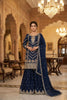 Anaita Navy Chinon Stitched Sharara Suit with Embroidery & Sequence Work - Distacart
