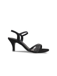 Thumbnail for Metro Women Black Woven Design Sandals