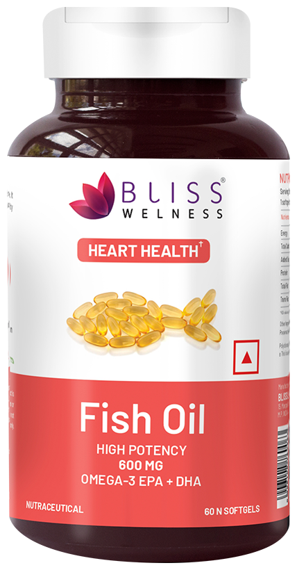 bliss welness heart health arctic fish oil high potency omega 3 softgel capsule 1