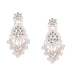 Thumbnail for Tehzeeb Creations Gold-Polished Traditional Dangle Earrings - Distacart