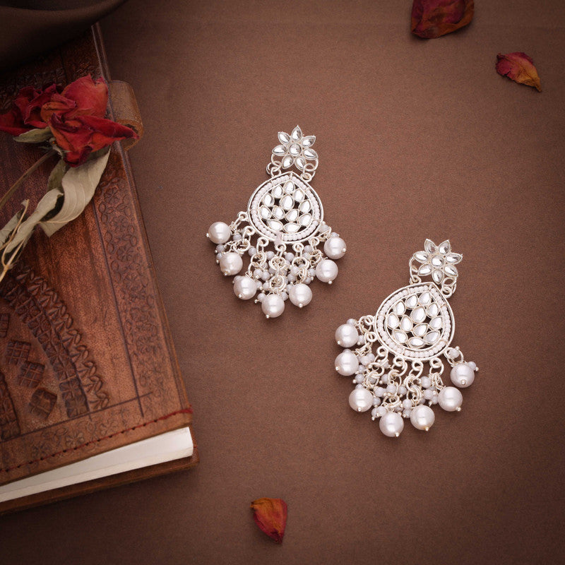 Tehzeeb Creations Gold-Polished Traditional Dangle Earrings - Distacart