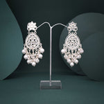 Thumbnail for Tehzeeb Creations Gold-Polished Traditional Dangle Earrings - Distacart