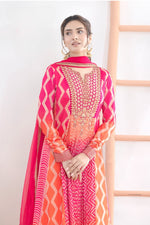 Thumbnail for Anaita Pink Chinon Stitched Anarkali Suits With Embroidery & Sequence Work - Distacart