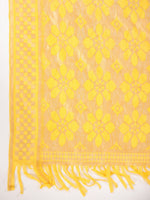 Thumbnail for Ode by House of Pataudi Ethnic Motifs Yoke Design Kurta with Trousers & Dupatta - Distacart