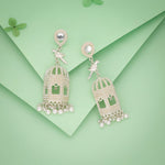 Thumbnail for Tehzeeb Creations Gold-Polished Parrot Design Earrings - Distacart