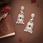 Thumbnail for Tehzeeb Creations Gold-Polished Parrot Design Earrings - Distacart