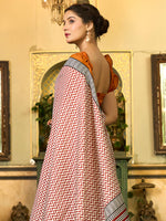 Thumbnail for NOZ2TOZ Women's Bhagalpuri Silk Camel Brown Printed Designer Saree With Blouse Piece - Distacart