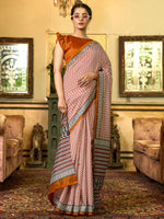 Thumbnail for NOZ2TOZ Women's Bhagalpuri Silk Camel Brown Printed Designer Saree With Blouse Piece - Distacart