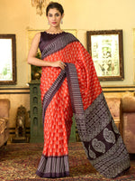 Thumbnail for NOZ2TOZ Women's Bhagalpuri Silk Black Printed Designer Saree With Blouse Piece - Distacart
