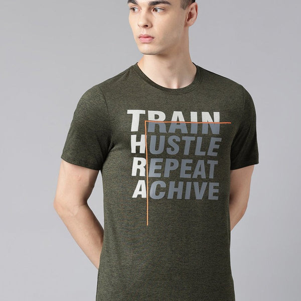 Alcis Typography Printed Dry Tech Slim Fit T-shirt - Distacart