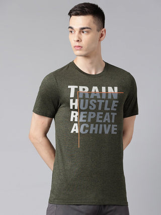 Alcis Typography Printed Dry Tech Slim Fit T-shirt - Distacart