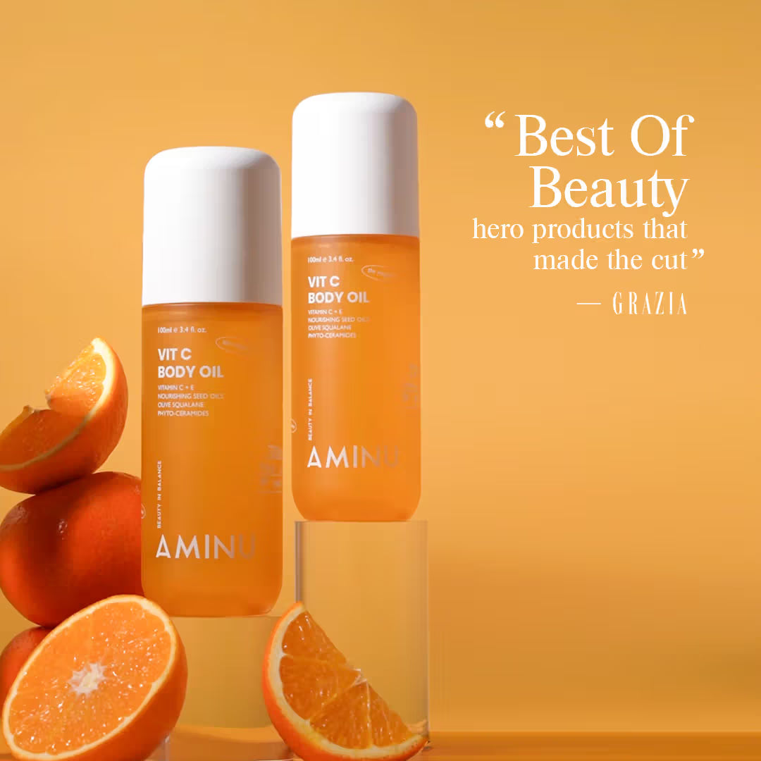 Aminu Melting Aminu Vit C Body Oil for Brightening & Hydrating - Distacart