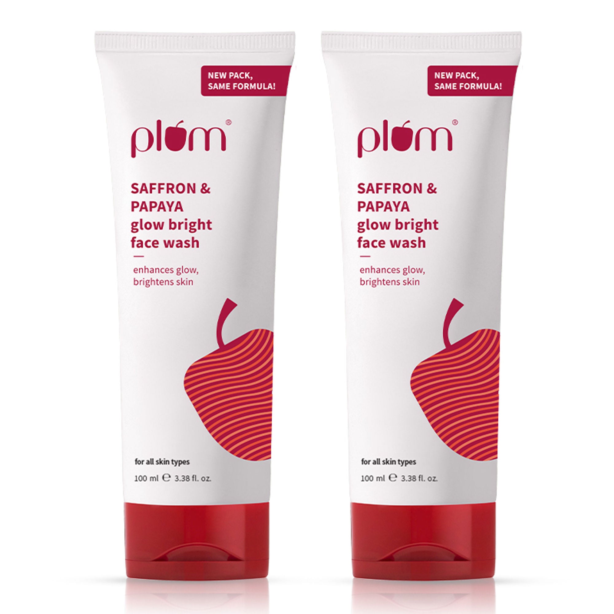 Plum Saffron & Papaya Glow Bright Gel Face Wash