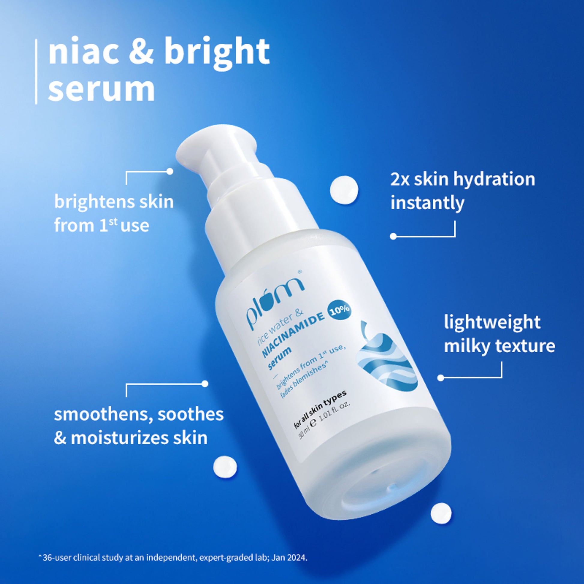 Plum Niacinamide Bright & Clear Skin Combo - Distacart