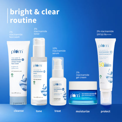 Plum Niacinamide Bright & Clear Skin Combo - Distacart