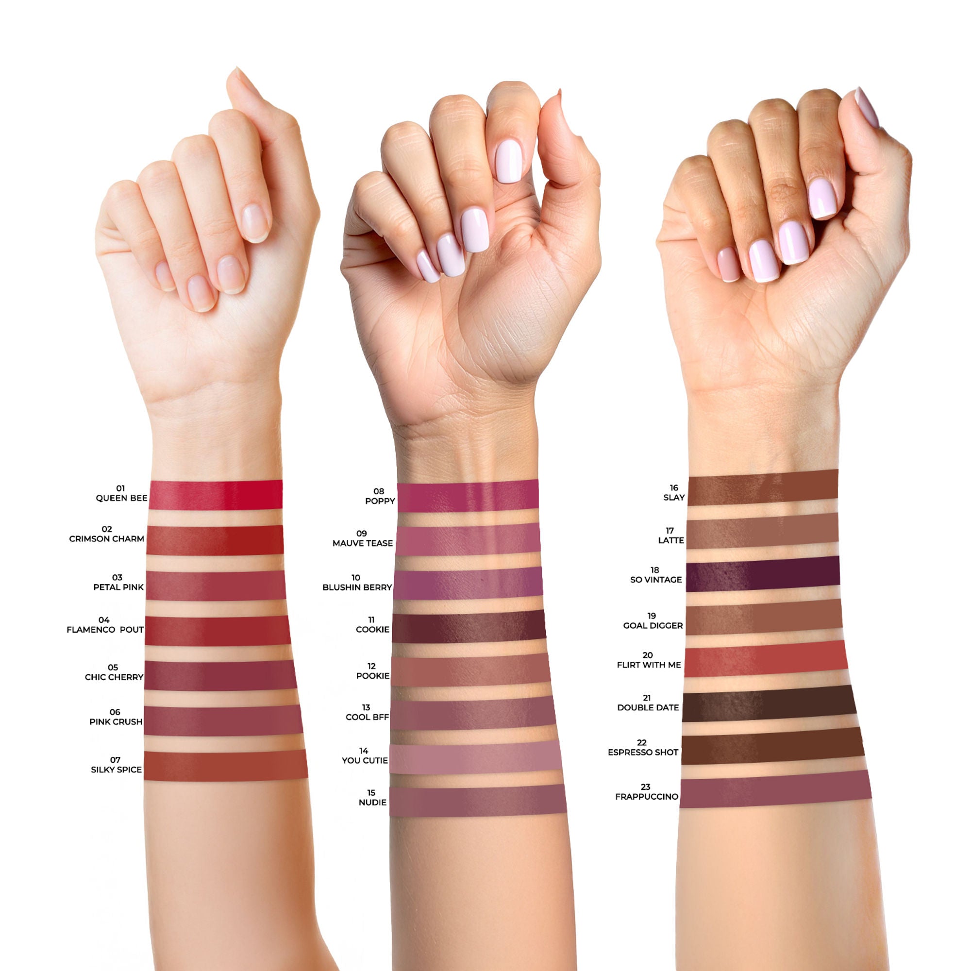 Miss Claire Envy Kiss Non Transfer Lipstick - 12 Pookie