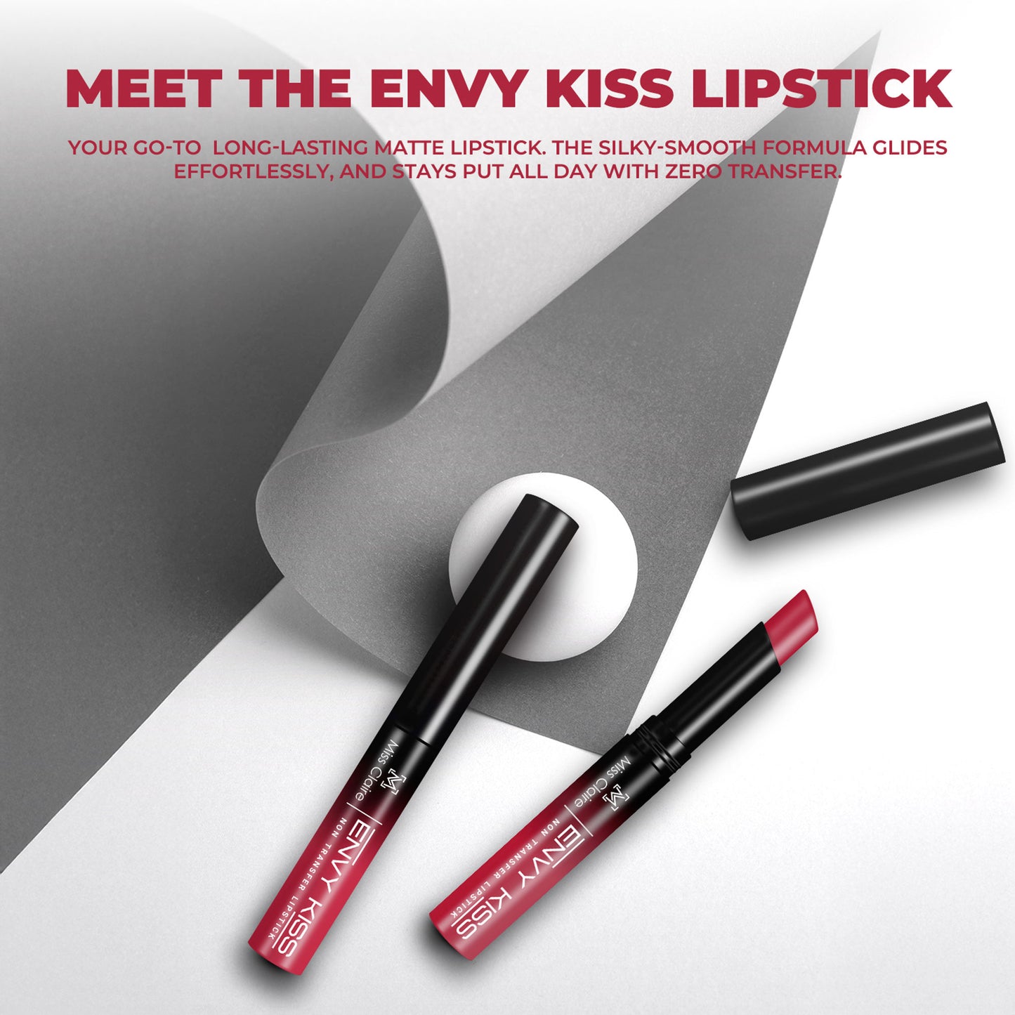 Miss Claire Envy Kiss Non Transfer Lipstick - 19 Goal Digger - Distacart