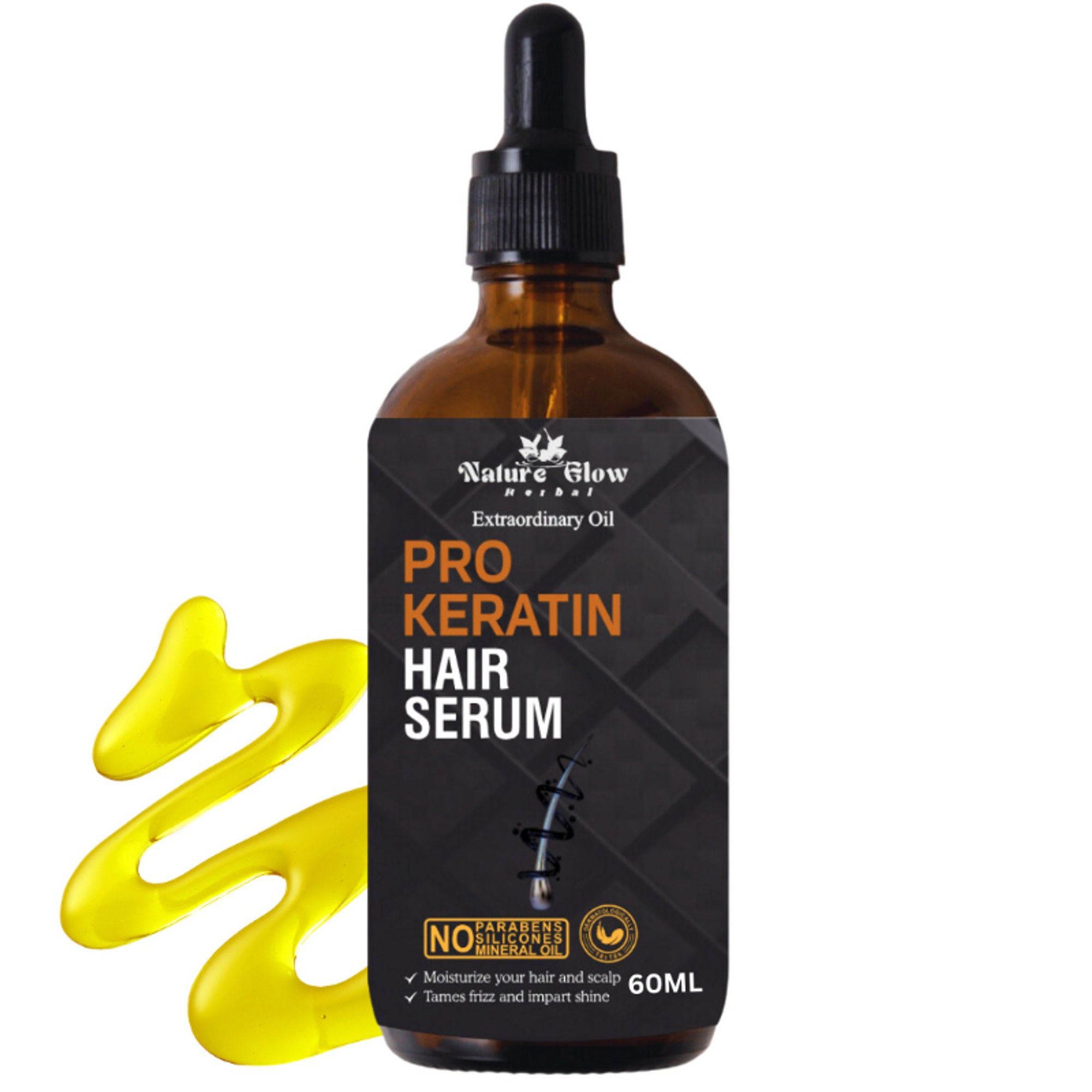 Nature Glow Herbal Pro Keratin Hair Serum - Distacart