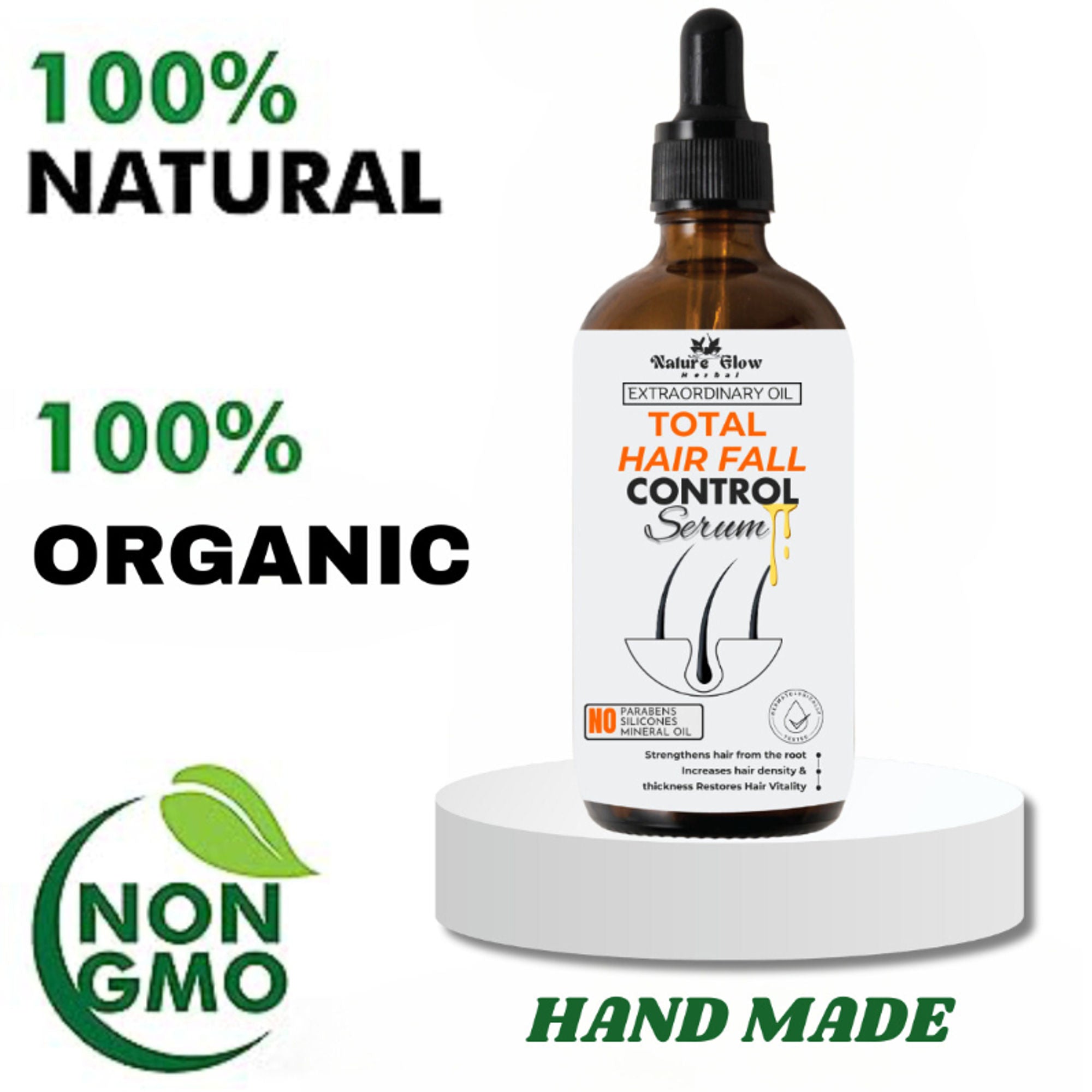 Nature Glow Herbal Total Hair Fall Control Serum - Distacart