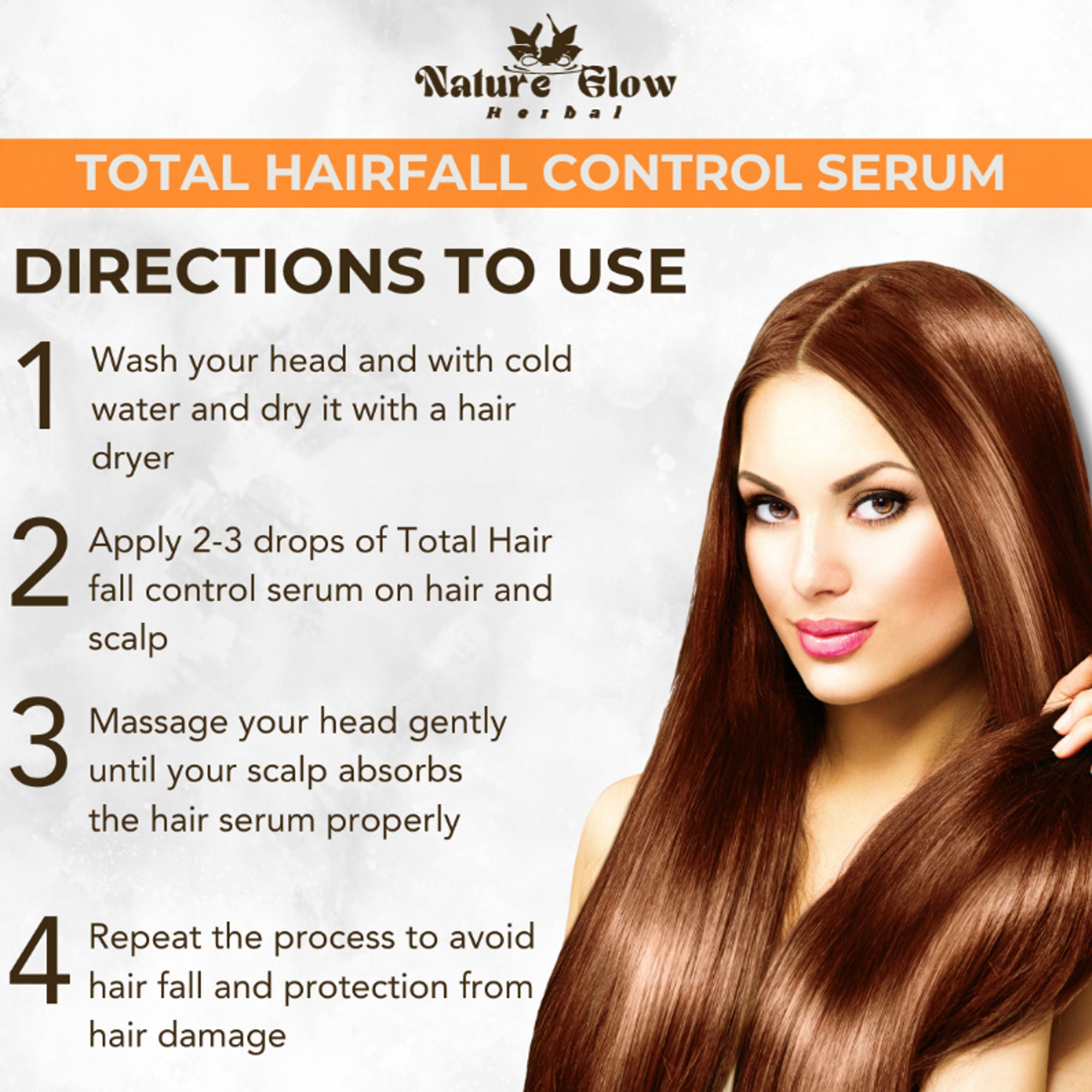 Nature Glow Herbal Total Hair Fall Control Serum - Distacart