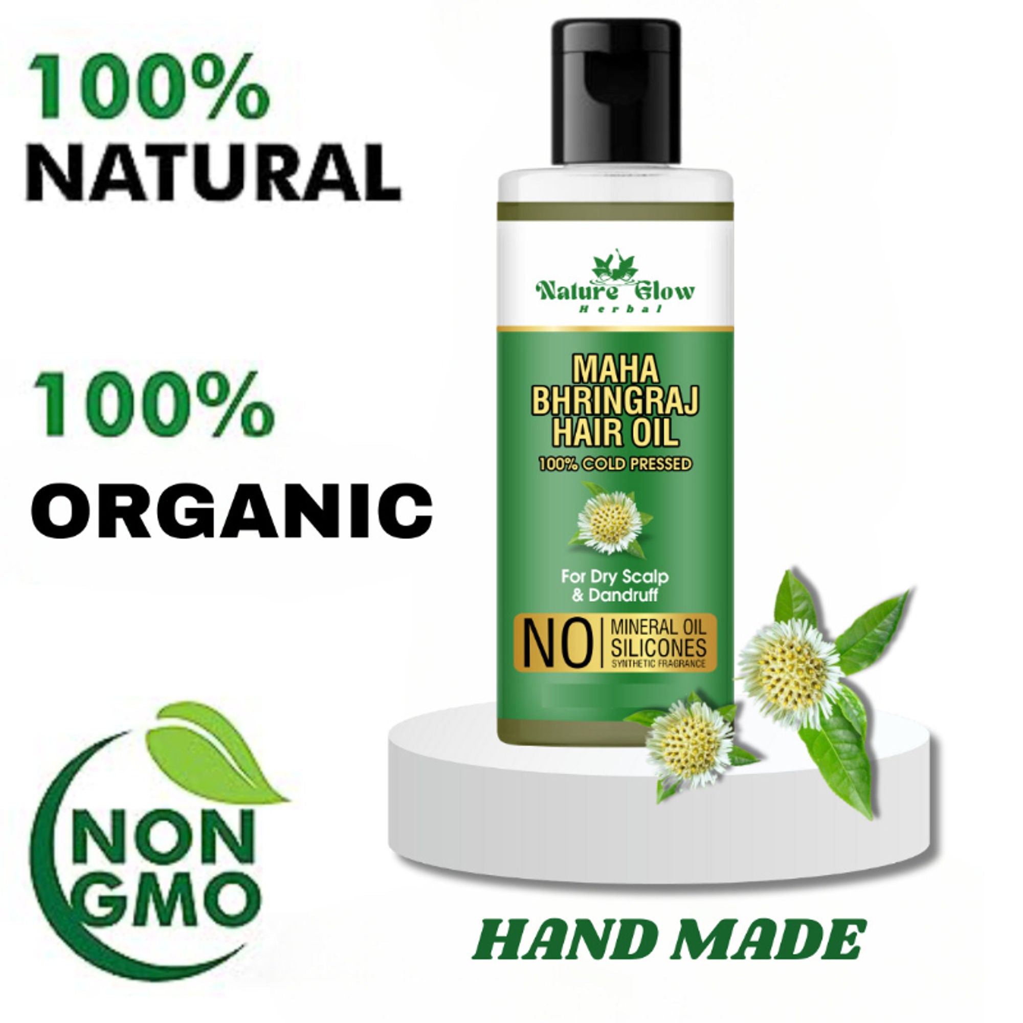 Nature Glow Herbal Bhringraj Oil - Distacart
