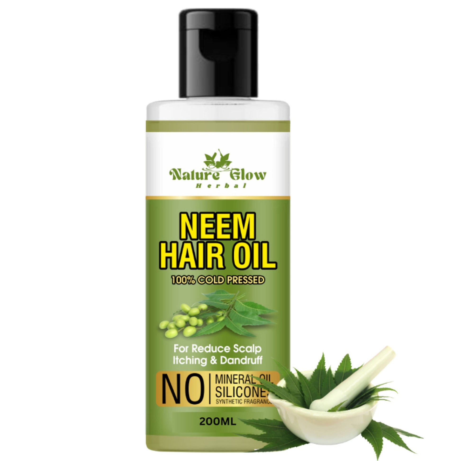 Nature Glow Herbal Neem Hair Oil - Distacart