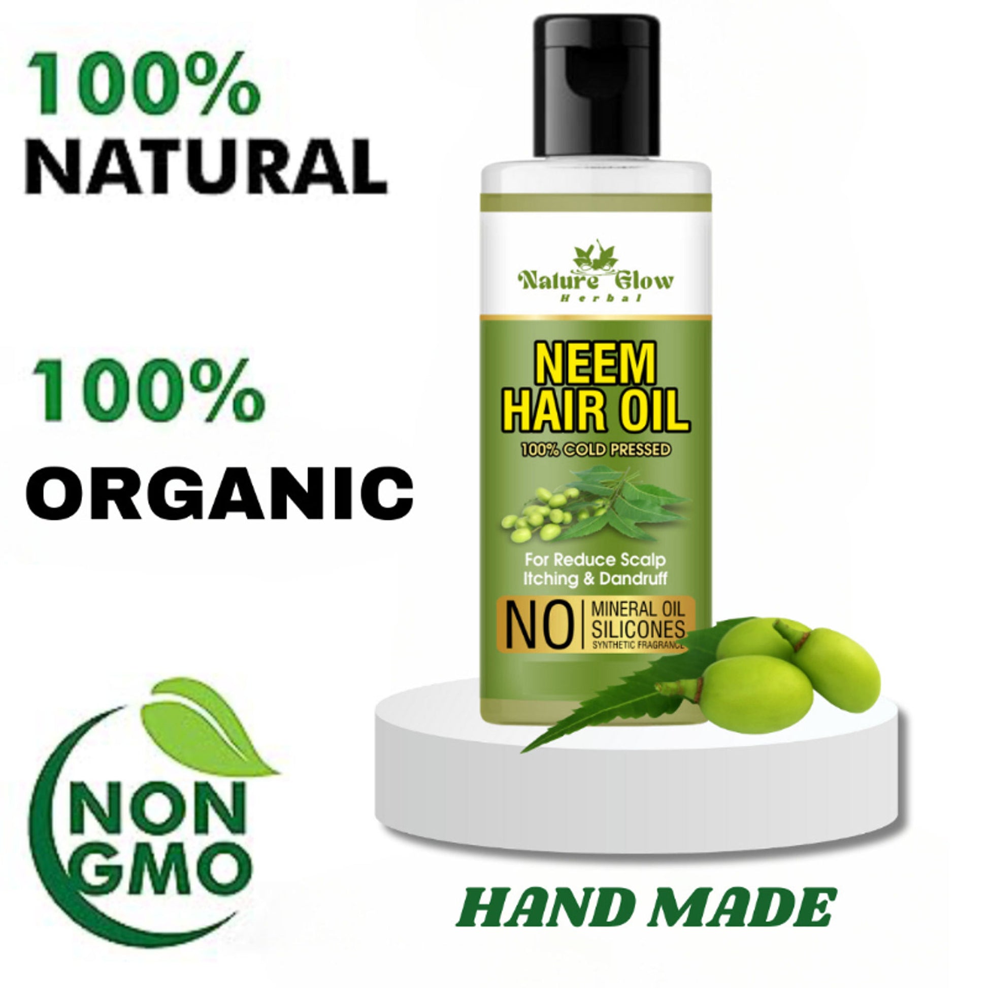 Nature Glow Herbal Neem Hair Oil - Distacart