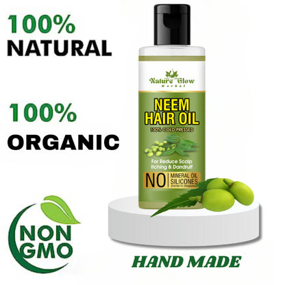 Nature Glow Herbal Neem Hair Oil - Distacart