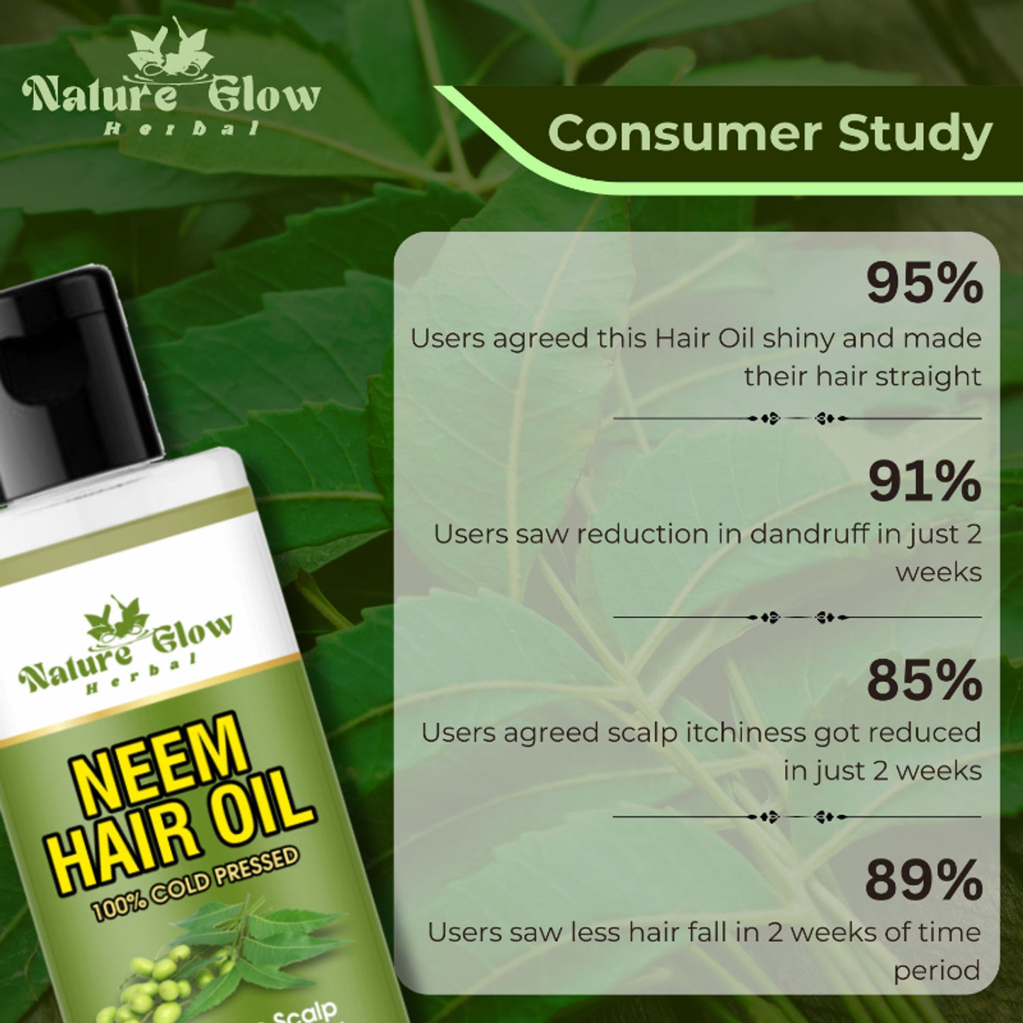 Nature Glow Herbal Neem Hair Oil - Distacart