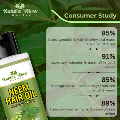 Nature Glow Herbal Neem Hair Oil - Distacart