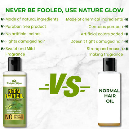 Nature Glow Herbal Neem Hair Oil - Distacart