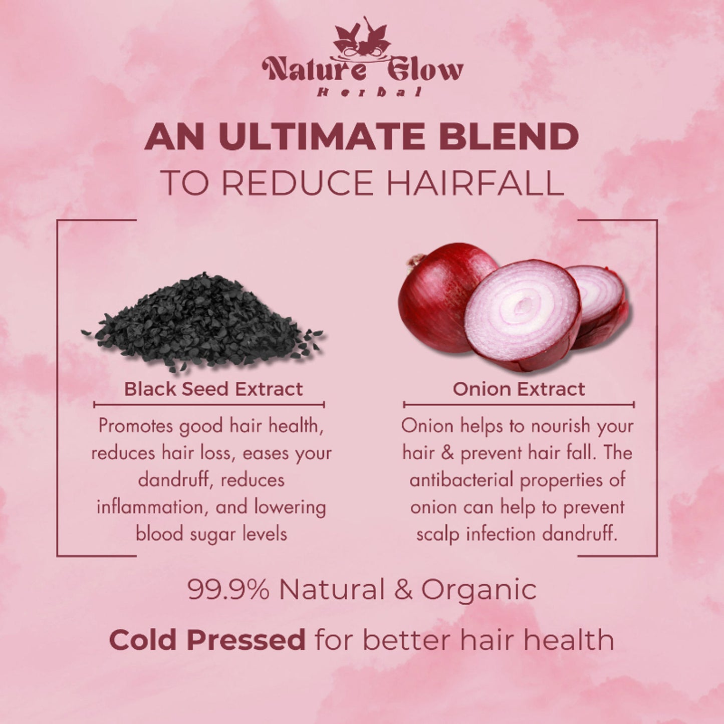 Nature Glow Herbal Onion Black Seed Hair Oil - Distacart