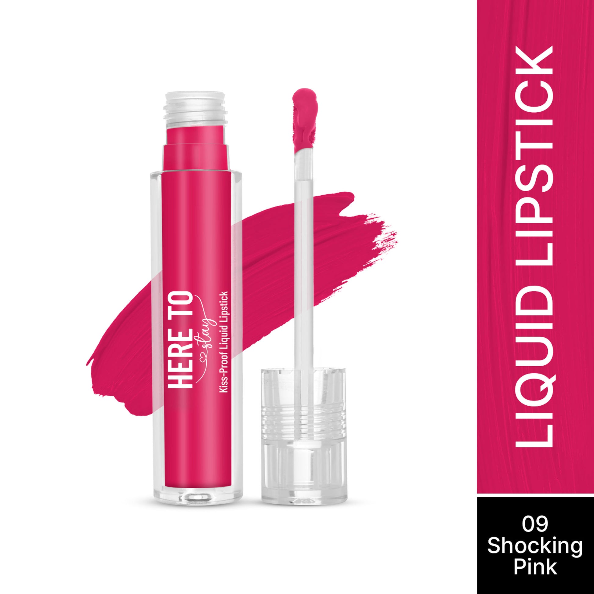 Swiss Beauty Select Here To Stay Kiss Proof Liquid Lipstick - 9 Shocking Pink