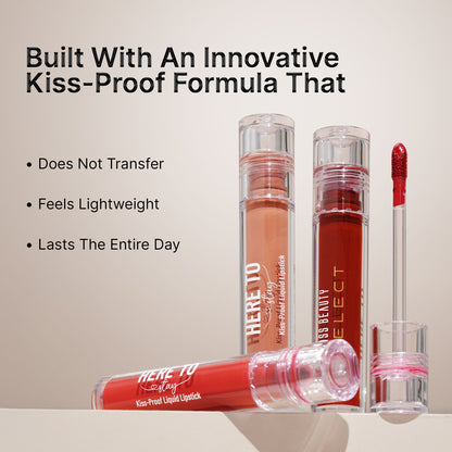 Swiss Beauty Select Here To Stay Kiss Proof Liquid Lipstick - 9 Shocking Pink - Distacart