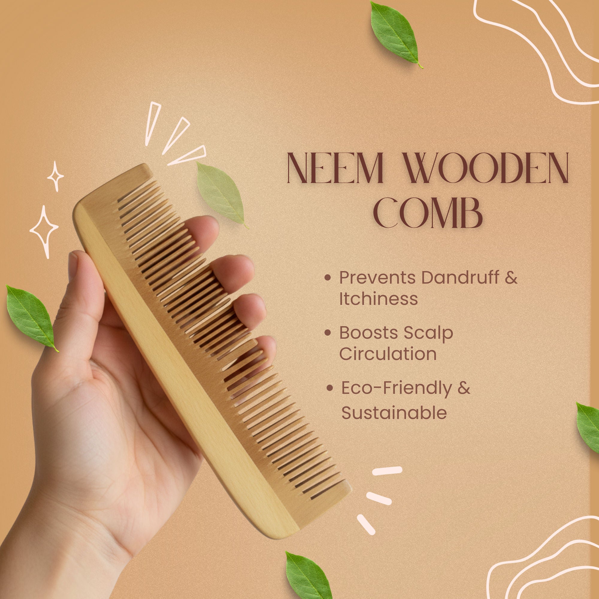 ZEYU Wooden Hair Brush And Wooden Comb With Bamboo Bristles - Distacart