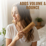 Thumbnail for ZEYU Wooden Hair Brush And Wooden Comb With Bamboo Bristles - Distacart