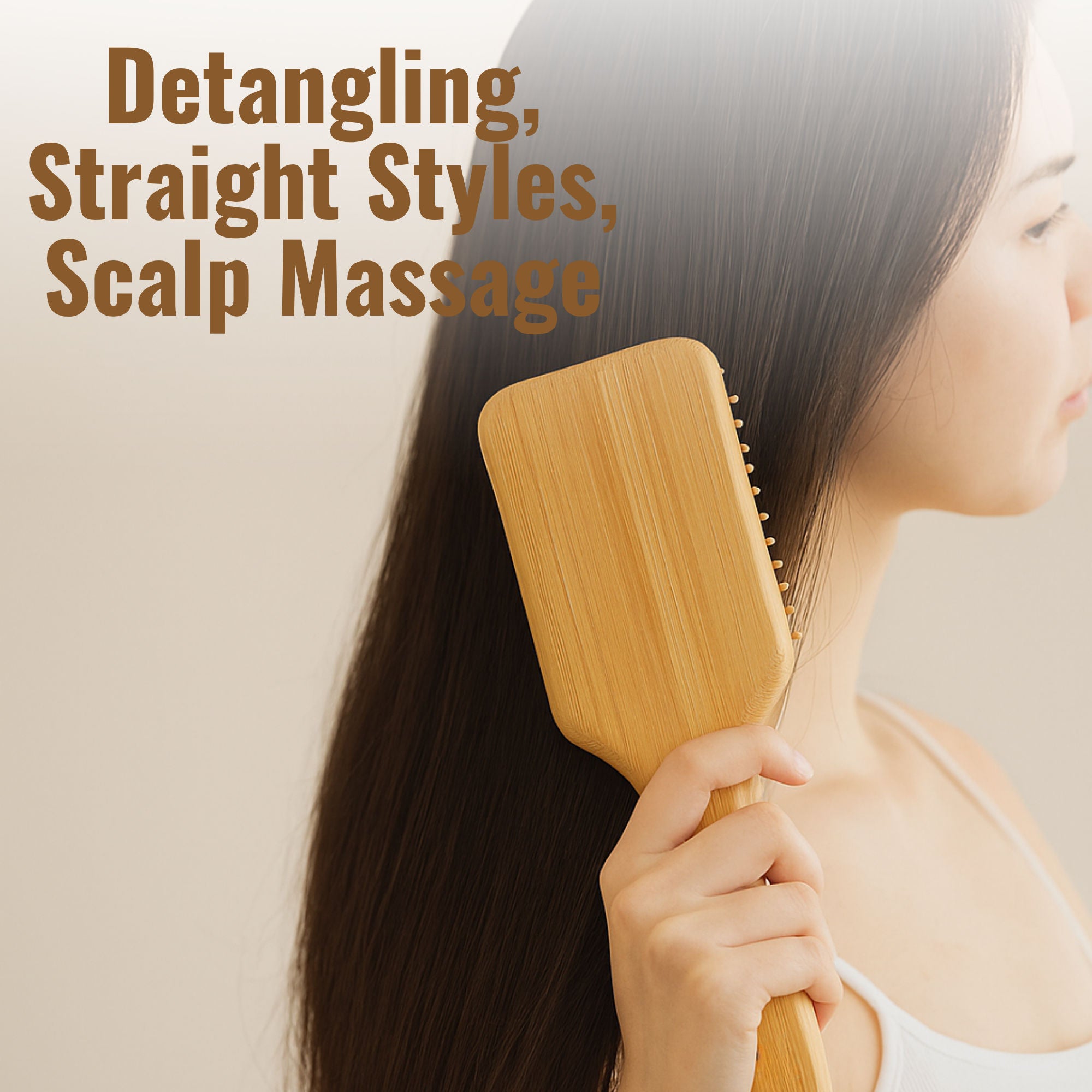 ZEYU Wooden Hair Brush And Wooden Comb With Bamboo Bristles - Distacart