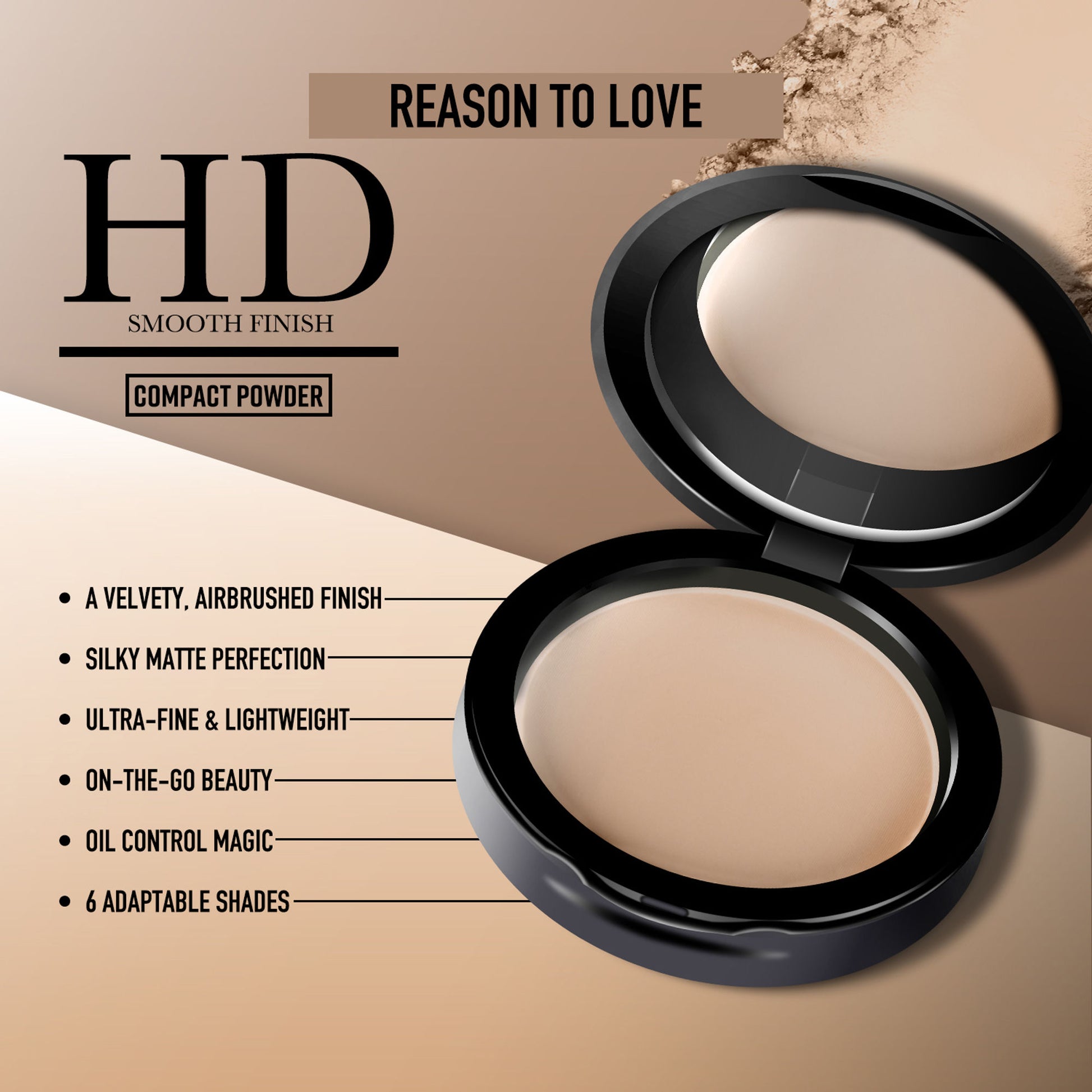 Miss Claire Hd Compact Powder - 04 Sand Dune - Distacart