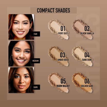 Miss Claire Hd Compact Powder - 04 Sand Dune - Distacart