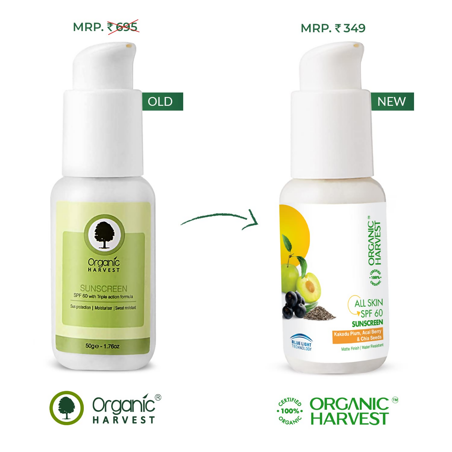 Organic Harvest Sunscreen SPF 60 - Distacart