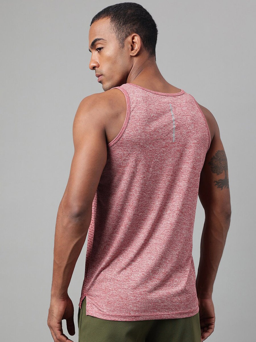 Alcis Heather Dry Tech Anti Static Slim Fit Running T-shirt - Distacart