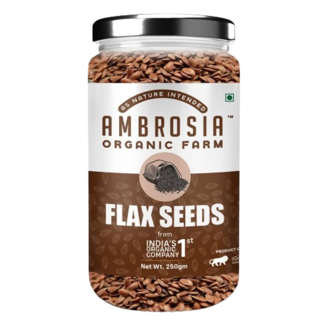 Ambrosia Organic Farm Flax Seeds - Distacart