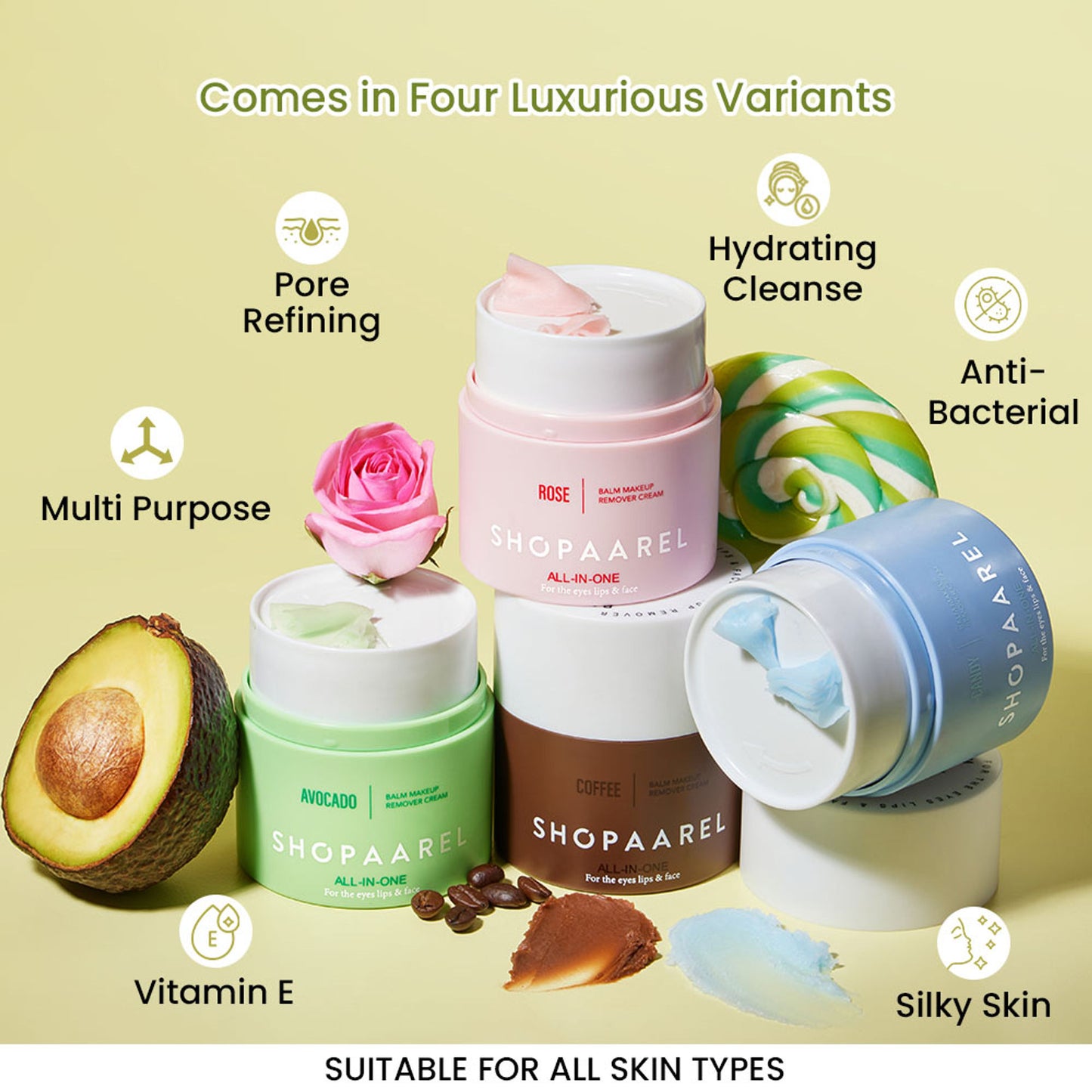 Shopaarel All-In-One Balm Make Up Remover Cream - Coffee - Distacart