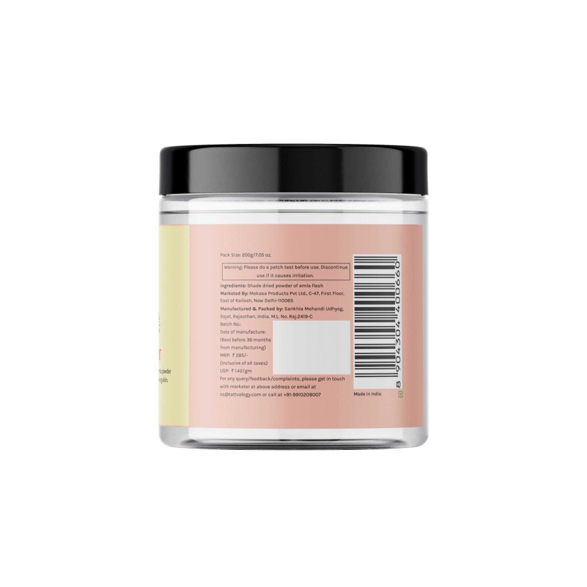 Tattvalogy Amla Powder-Vitamin-C Rich, Brightens Skin, Reduces Frizz & Uneven Tone, Conditions Hair - Distacart