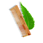Thumbnail for Tattvalogy Raw Neem Comb-Double toothed, Boosts Blood Circulation,Hair Growth & Reduces Scalp Issues