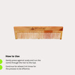 Thumbnail for Tattvalogy Raw Neem Comb-Double toothed, Boosts Blood Circulation,Hair Growth & Reduces Scalp Issues - Distacart