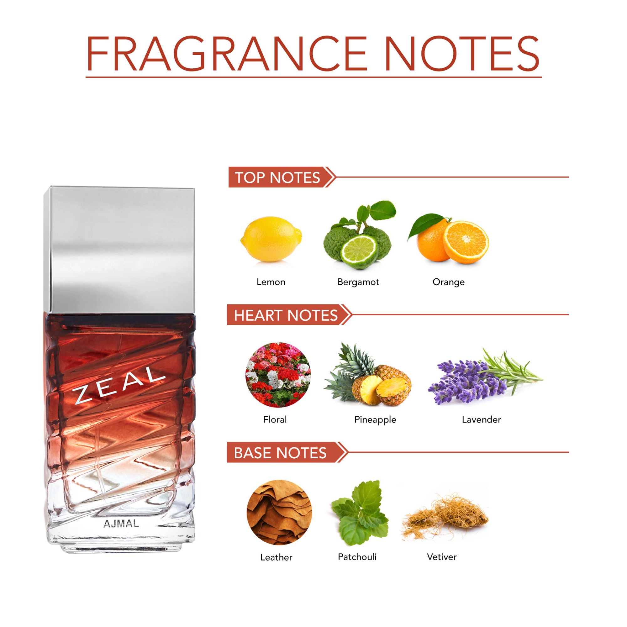 Ajmal India Zeal Eau De Parfum for Men – Fresh, Spicy & Long-Lasting Fragrance - Dista
